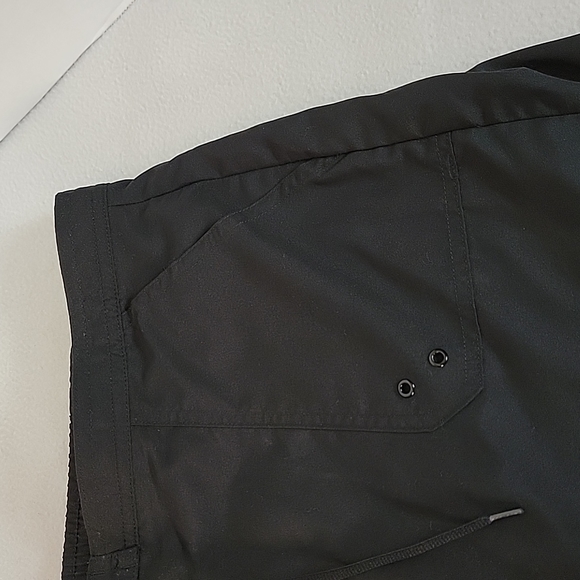 Tropical Escape Women's Black Drawstring W/ Pockets Swim Skirt, 14 - Picture 3 of 7